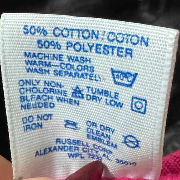 Vintage Jerzees Sylvester Looney Tunes Sweatshirt Pink Embroidered Large USA - Picture 7 of 7